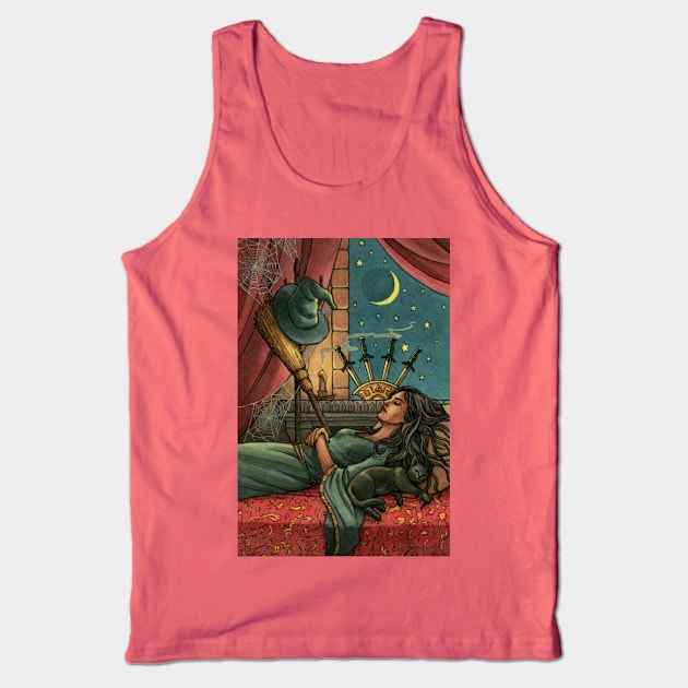 Everyday Witch Tarot - Four of Swords Tank Top by Elisabeth Alba